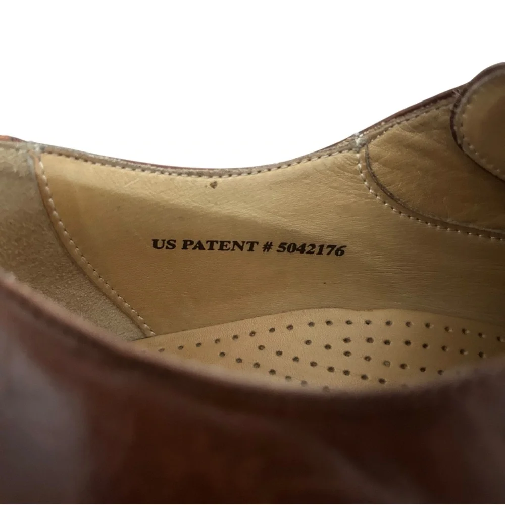 Cole Haan Men’s Brown Leather Apron Toe Derby Dress Shoes C07146 Size 9M